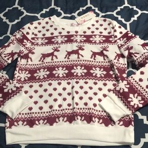 Holiday sweater with rain deer